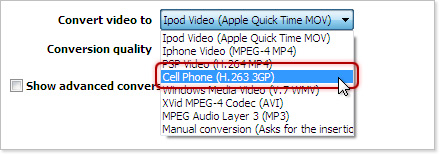 YouTube to 3gp