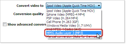 YouTube to mpeg